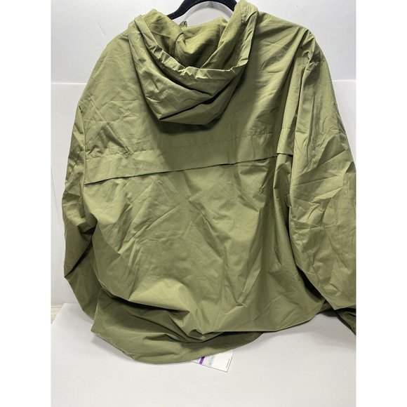 Calvin Klein Mens Jacket Size XXL Olive Green Lightweight Hike Zip Parka, New - Picture 5 of 11